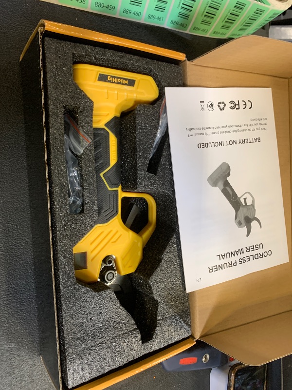 Photo 1 of Electric Pruning Shears Compatible with DeWALT 20V (No Battery) – 26000RPM Cordless Brushless Motor Garden Tool, 0.8-2 inch Max Cutting Diameter MtiolHig Tree Trimmer with LCD Display & SK7 Blades