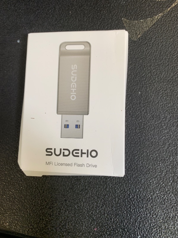 Photo 1 of MFi Certified Photo Stick 128GB USB Flash Drive for iPhone, 4 in 1 External Memory Thumb Drive for Picture Video Saver and Backup, High Speed Memory Stick USB Drive for iPhone/iPad/Android/PC (Silver)