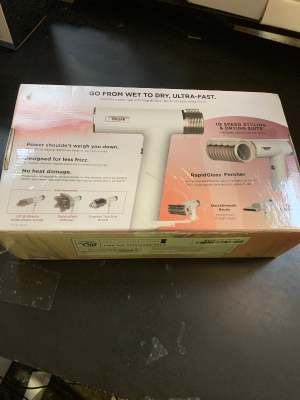 Photo 1 of Shark Hair Dryer | SpeedStyle | No Heat Damage Hair Styling Tool | 3 Styling Tools Included | Portable & Powerful Blow Dryer | Best for Straight & Wavy Hair | Silk | HD331