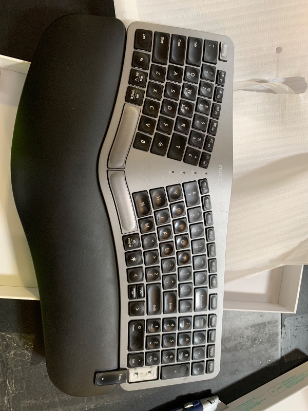 Photo 1 of Nulea RT05 Wireless Ergonomic Keyboard, Split Keyboard with Wrist Rest, USB-C Charging, 7-Color Backlight, Natural Typing, Bluetooth and USB Connectivity, Compatible with Windows,Mac