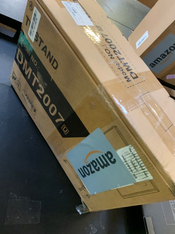 Photo 1 of TVON Rolling TV Stand with Power Outlet for 32-75 Inch LCD LED OLED Flat Curved Screen TVs up to 88 lbs, Portable TV Stand on Wheels and Height Adjustment Max VESA 400x400mm