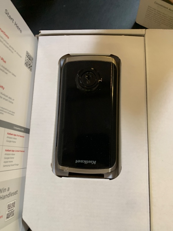 Photo 1 of Kwikset Halo Select Plus Satin Nickel Touchscreen Apple Home Keys Tap-to-Unlock, Wi-Fi and Matter Enabled Smart Lock Deadbolt with Door Status Sensor and Intrusion Detection