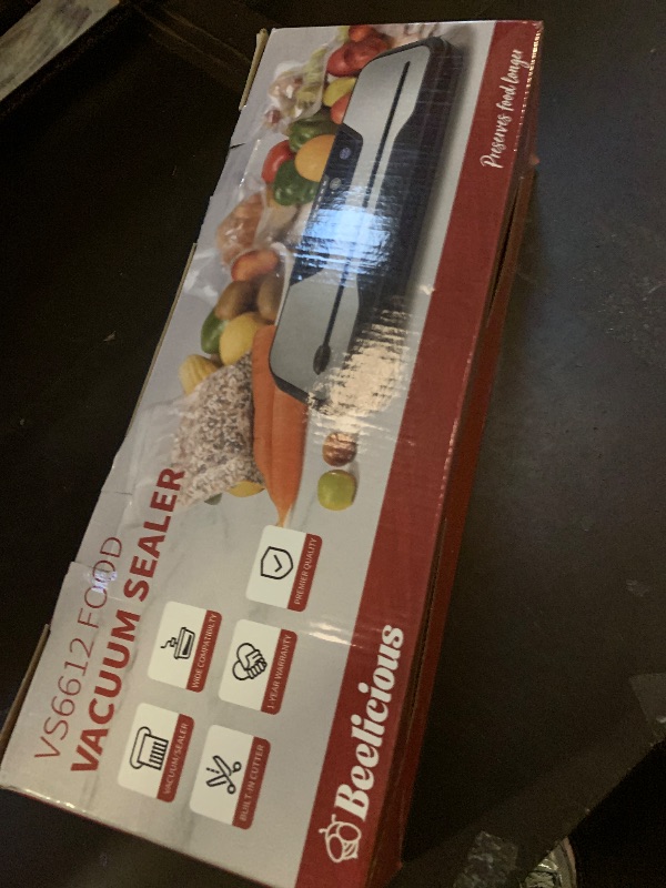 Photo 1 of Automatic Food Vacuum Sealer Machine, Beelicious 8-In-1 Food Vacuum Saver with Starter Kits, Pulse Function, Moist & Dry Mode and External VAC for Jars and Containers, Stainless Steel