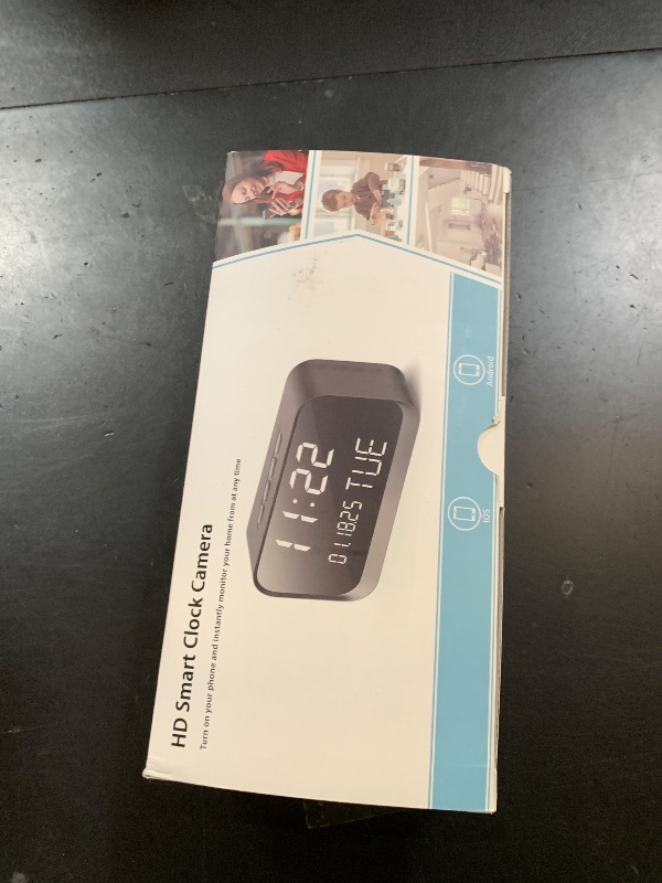 Photo 1 of Clock Camera - WiFi Nanny Cam with 1080P HD Video, AI Motion Detection, Clear Night Vision, Dual-Band WiFi, Bluetooth Connectivity, Local & Cloud Storage – Indoor Security Camera for Home & Office