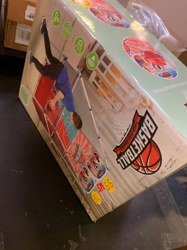 Photo 1 of 2-Player Arcade Basketball Game Set,Upgraded Indoor Hoop with LED Light Electronic Scoreboard 4 Balls,Carnival Games Sports Toys Kids 3-12 for Home Party Backyard Outdoor Boys Girls Toddlers Gifts