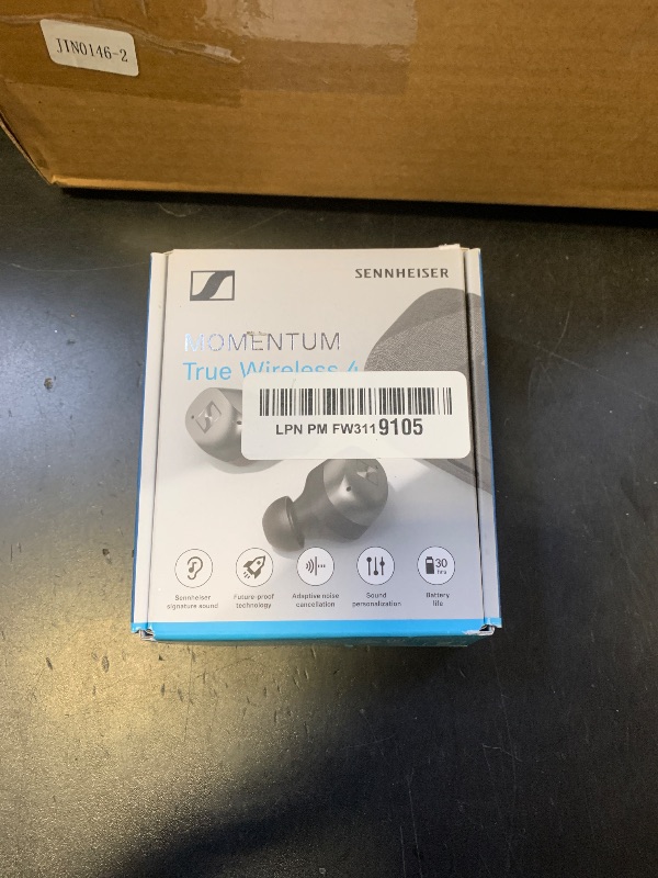 Photo 1 of Sennheiser Momentum True Wireless 4 Smart Earbuds with Bluetooth 5.4, Crystal-Clear Sound, Comfortable Design, 30-Hour Battery Life, Adaptive ANC, LE Audio and Auracast - Black Graphite