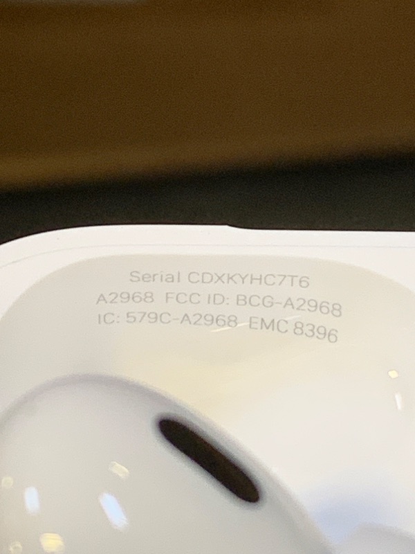 Photo 1 of Apple AirPods Pro (2nd generation) with MagSafe Charging Case (USB-C) (Renewed)