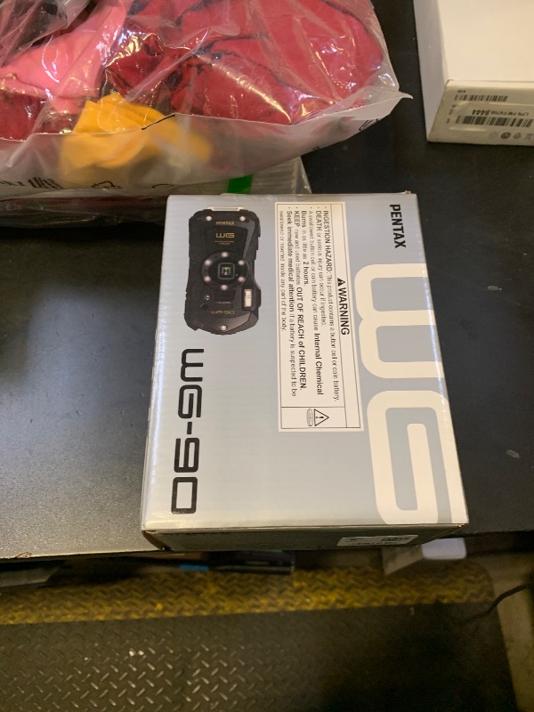 Photo 1 of PENTAX WG-90 Black Waterproof Camera, Shockproof, Dustproof, Freezeproof, Built-in 6-LED Ring Light for Macro Photography, Underwater Shooting Mode