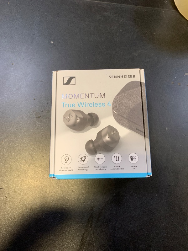 Photo 1 of Sennheiser Momentum True Wireless 4 Smart Earbuds with Bluetooth 5.4, Crystal-Clear Sound, Comfortable Design, 30-Hour Battery Life, Adaptive ANC, LE Audio and Auracast - Black Graphite