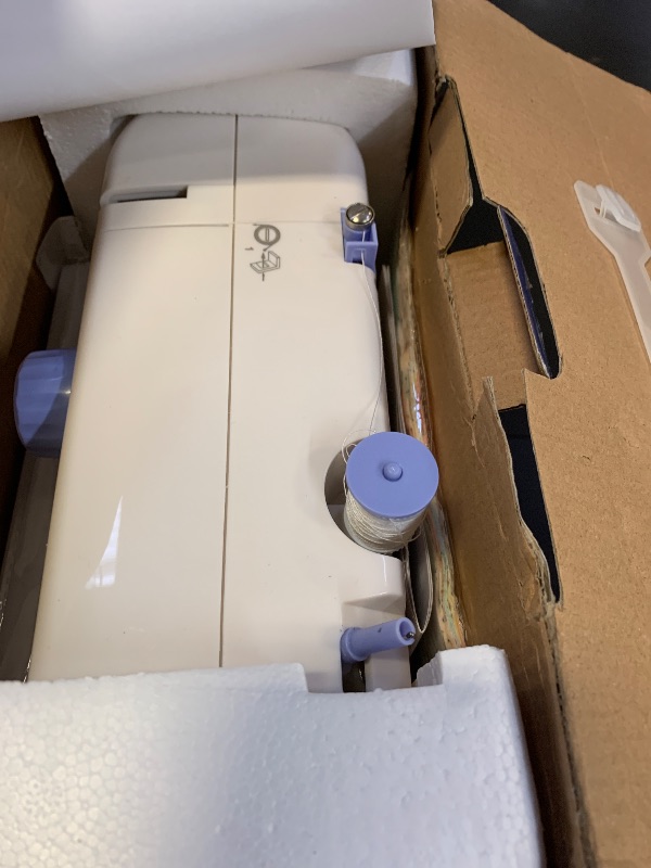 Photo 1 of Stoigeld Sewing Machine for Beginners with 20Pcs Fabric & 32Pcs Sewing Threads Kit,Portable Sewing Machine with 12 Built-in Stitches & 2 Speed(High-Low Speeds)-BW725