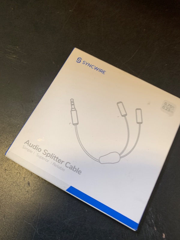 Photo 1 of Syncwire Headphone Splitter, Nylon-Braided Extension Cable Audio Stereo Y Splitter (Hi-Fi Sound), 3.5mm Male To 2 Ports 3.5mm Female Headset Splitter for Phone, PS4, Switch, Tablets & More