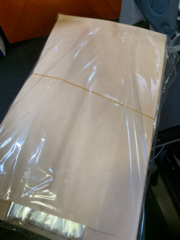 Photo 1 of 100 Sourdough Bread Bags For Homemade Loaf Kraft Brown Paper Bread Bags with Window and Square Bottom Large Bakery Bag - Reusable and Disposable Square Bottom for Easy Storage of Sandwiches and Bagels