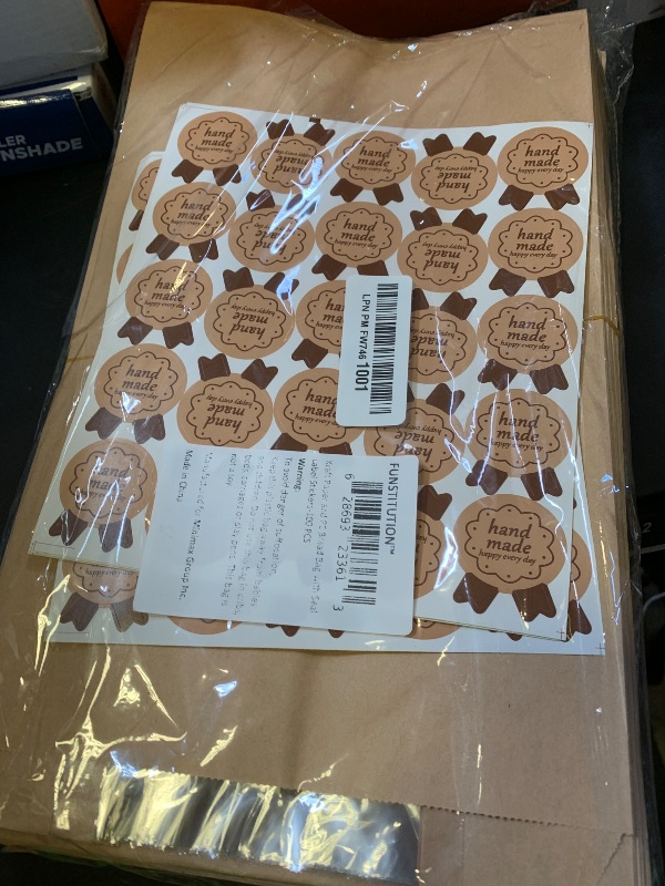 Photo 1 of 100 Sourdough Bread Bags For Homemade Loaf Kraft Brown Paper Bread Bags with Window and Square Bottom Large Bakery Bag - Reusable and Disposable Square Bottom for Easy Storage of Sandwiches and Bagels