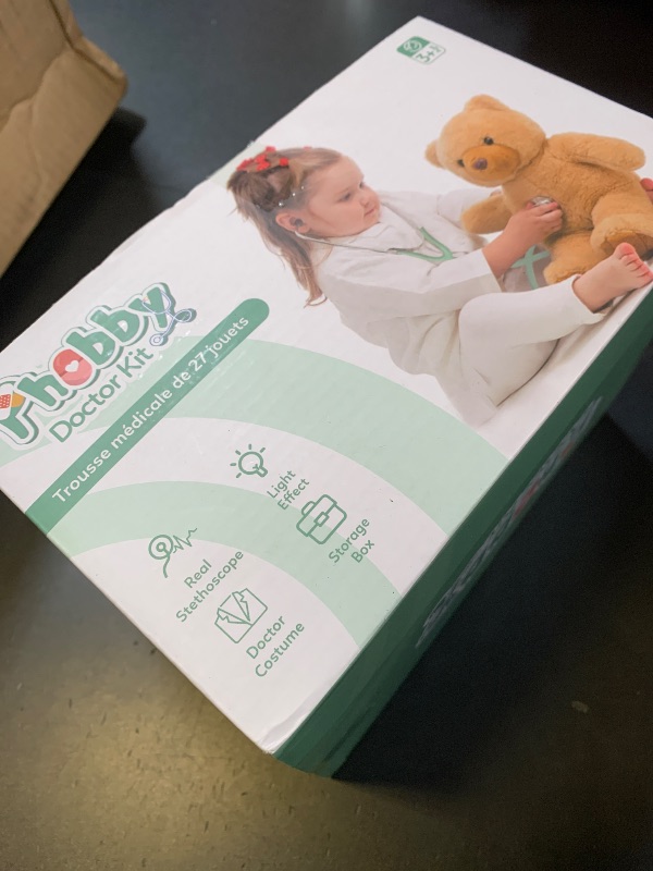 Photo 1 of **INCOMPLETE** Phobby Durable Doctor Kit for Kids, Deluxe Pretend Play Medical Kit Toy with Real Stethoscope, Doctor Kit for Toddlers Boys Girls Birthday Gift (Green)