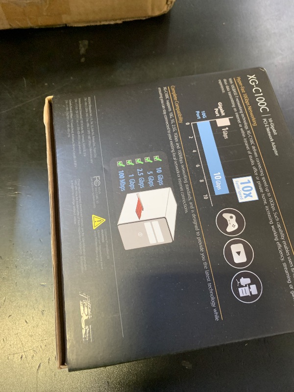 Photo 1 of ASUS XG-C100C 10G Network Adapter PCI-E x4 Card with Single RJ-45 Port and Built-in QoS for use with Windows 10/8.1/8/7 and Linux Kernel 4.4/4.2/3.6/3.2, TAA Compliant (XG-C100C)