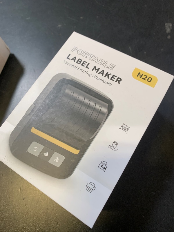 Photo 1 of NADAllN Label Maker Machine with Tape, Bluetooth Thermal Label Printer for Small Business, Address, Barcode, Logo, Clothing, Label Makers for Office Home School