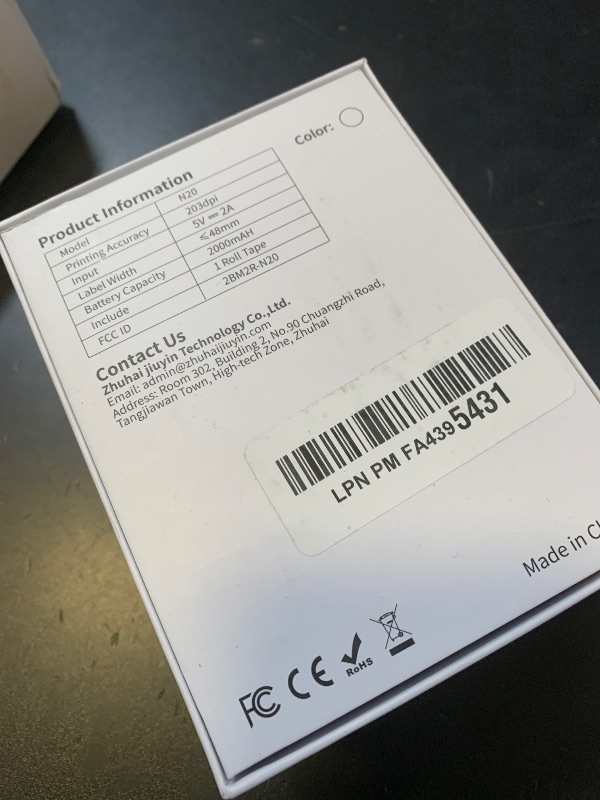 Photo 1 of NADAllN Label Maker Machine with Tape, Bluetooth Thermal Label Printer for Small Business, Address, Barcode, Logo, Clothing, Label Makers for Office Home School