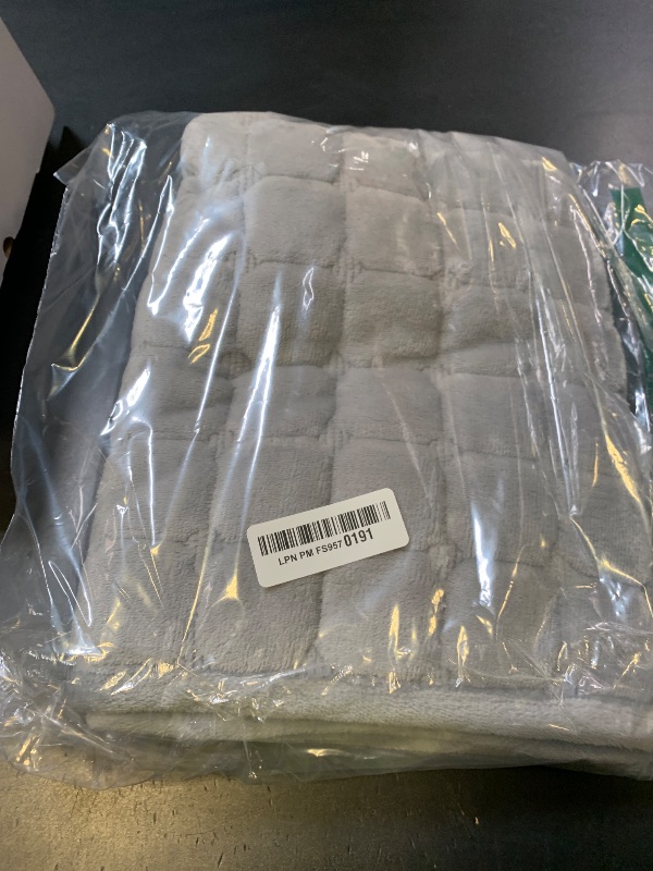 Photo 1 of *INCOMPLETE** MDSASFD Velvet Couch Cover, Washable Sectional Sofa Cover, Anti Slip Sofa Slipcover for Cushion Couch Sofa L Shaped Armrest Backrest, Furniture Protector Covers for Pets Kids(Light Grey, Only 1 PCS)