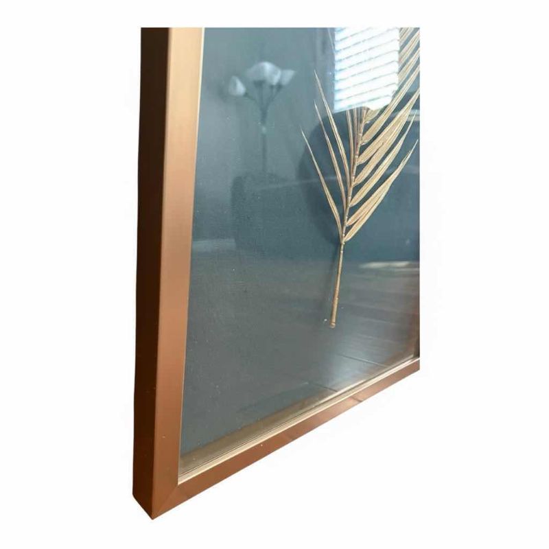 Photo 1 of FRAMED ARTWORK GOLDEN METALLIC LEAF IN GOLD FRAME 17.5”X20.5” $154