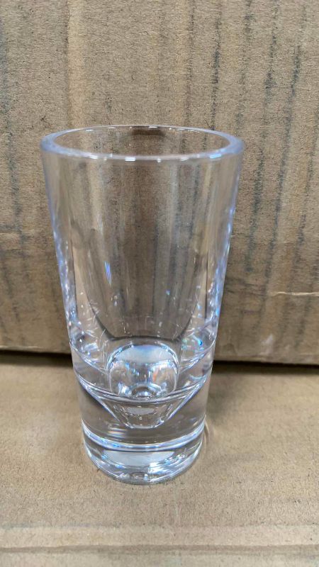 Photo 1 of 2 CASES OF 192 FOR A TOTAL OF 384 GLASS SHOT GLASSES