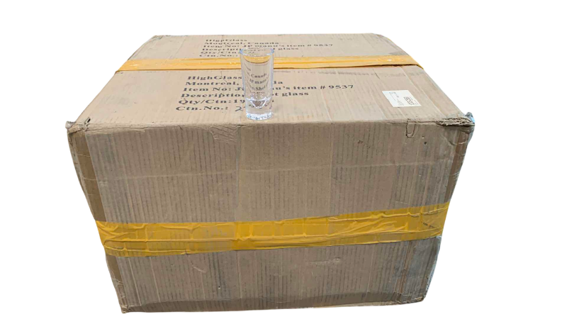 Photo 1 of 2 CASES OF 192 FOR A TOTAL OF 384 GLASS SHOT GLASSES