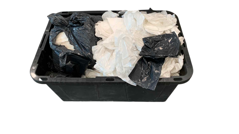 Photo 1 of TOTE OF PLASTIC BAGS