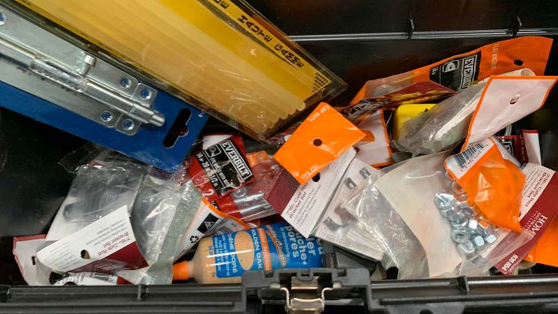 Photo 1 of TOOL BOX WITH TOOLS AND HARDWARE