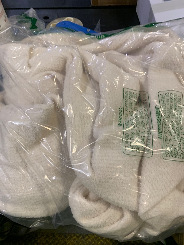 Photo 1 of MH MYLUNE HOME Ultra Soft Robe With Pockets, Spa Bathrobe Loungewear Calf-Length, Plush Fuzzy Fluffy Wrap Robe for Women, Women's Robes, Hooded Ribbed Cream