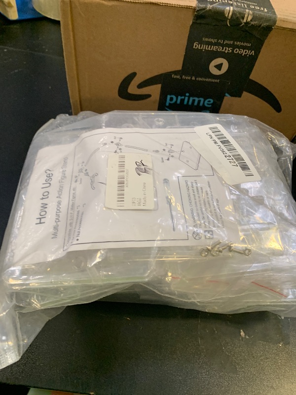 Photo 1 of XISTEST Action Figure Stand, 22 PCS Assembly Action Figure Display Holder Base Model Support Stand Compatible with HG RG SD SHF Gundam 1/144 Figures with 2PCS Screwdrivers, Clear