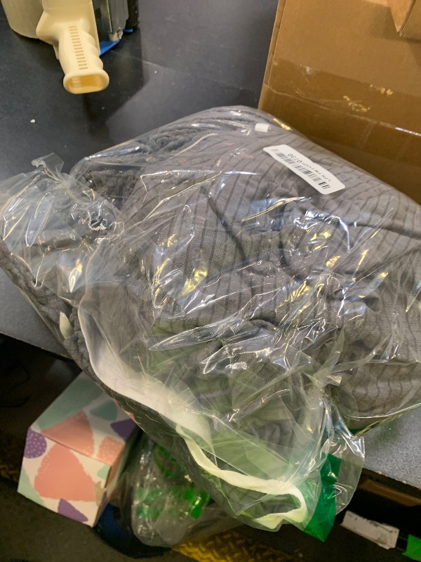 Photo 1 of Rosygulls Stretch Rv Dinette Cushion Covers,Rv Couch Covers Dinette Booth Seats with 1 Backrest & 1 Bench Cover,38 in Camper Cushion Covers Dinette Table Slipcover,2 Set-Dark Gray