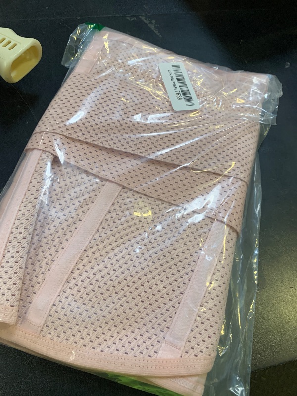 Photo 1 of Gepoetry Postpartum Girdle C-Section Recovery Belt Back Support Belly Wrap Belly Band (Pink,Medium)