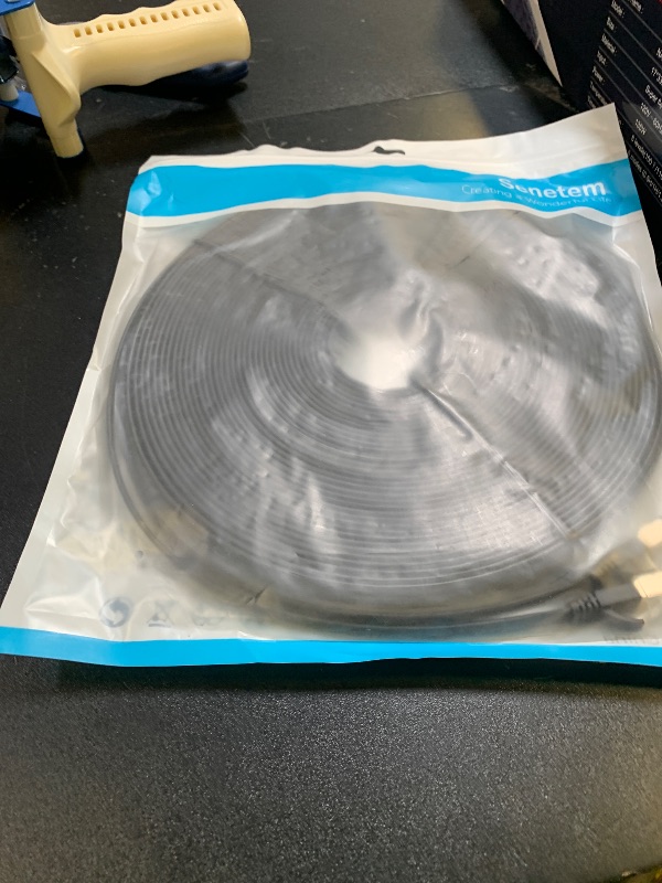 Photo 1 of Cat 7 Ethernet Cable 100 ft High Speed 10Gbps 600MHz, Shielded Long Ethernet Cord, LAN Cable with RJ45, Flat Internet Network Patch Cord, Fast LAN Wire for Gaming, PS5/4/3, Xbox, Modem, Router