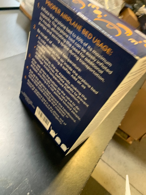 Photo 1 of LUMARA Toddler Airplane Bed - Inflatable Airplane Bed for Toddlers, Plane Baby Mattress for Kids - Blow Up Air Mattress for Child Flight Sleep with Safety Belt, Innovative Valves, No Pump Needed