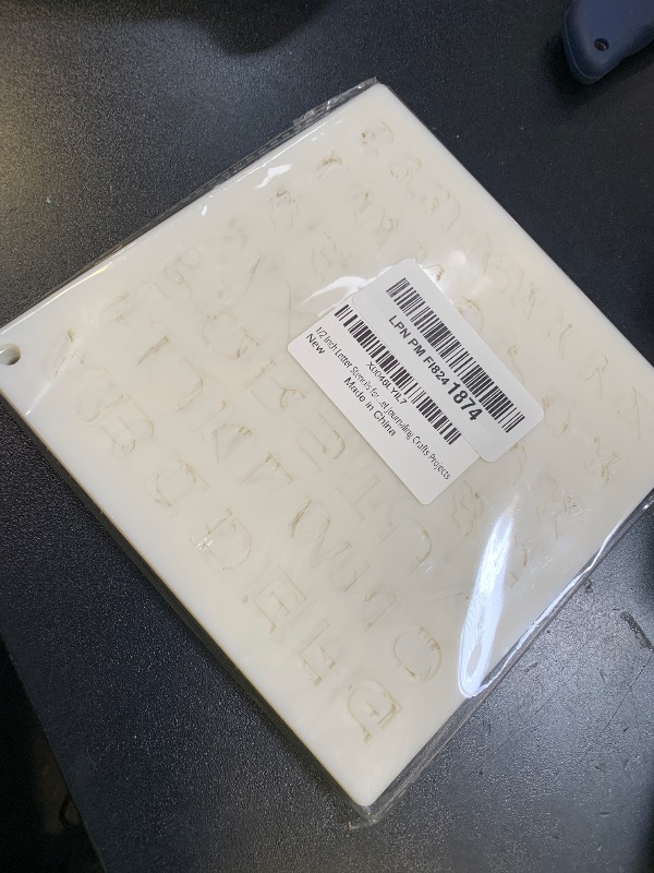 Photo 1 of 1/2 Inch Letter Stencils for Painting, 30 Pcs Reusable Small Alphabet Letters and Numbers Stencil for Bullet Journaling Crafts Projects