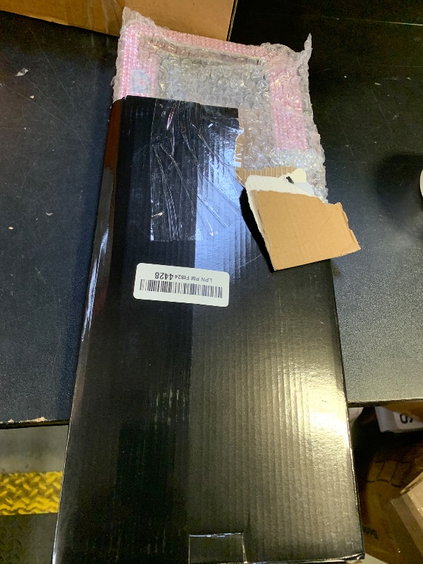 Photo 1 of 1 Pack Bling Rhinestone License Plate Frames for Women, Cute Diamond Car License Frame with Bow(Pink)