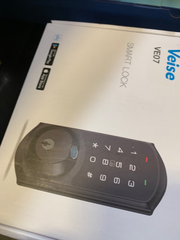 Photo 1 of Veise VE07 Fingerprint Smart Door Lock, 7-in-1 Keyless Entry Deadbolt with App Control, Electronic Digital Touchscreen Keypad, Biometric Smart Locks for Front Door, Auto Lock, Satin Nickel