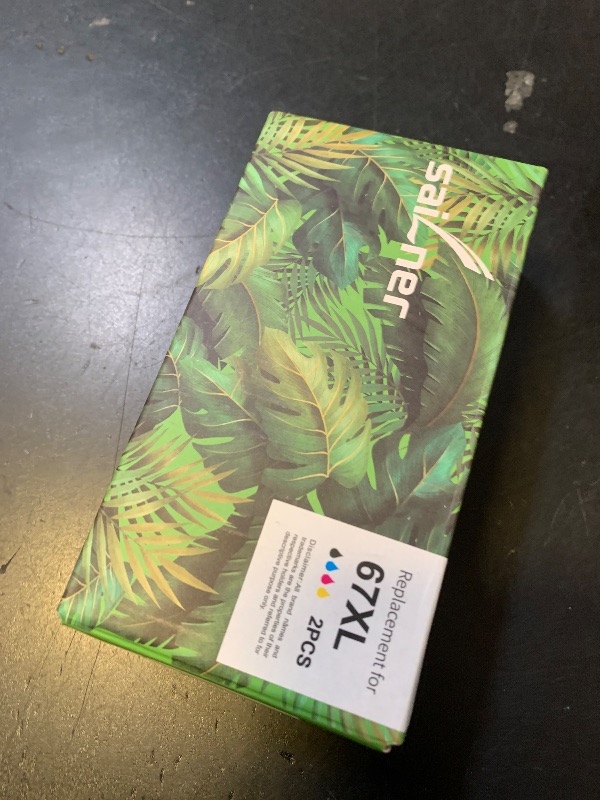 Photo 1 of SAILNER 67XL HP Printer Ink, Replacement for HP Ink 67 for HP 67 Ink cartridges Black/Color Combo Pack, Compatible with DeskJet 2755e 2855e 2700e 4155e 2734e 2827e 4100e Envy 6055 6455e Printer 67XL