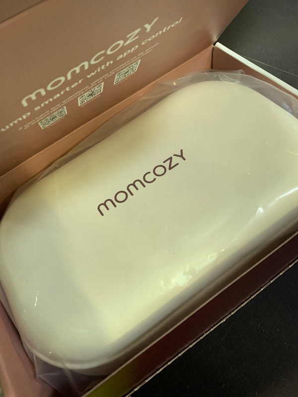 Photo 1 of Momcozy M5 Smart APP Controlled Wearable Breast Pump, Hands-Free Wireless Electric Pump, 3 Modes 9 Suction Levels, BPA-Free, Portable Lightweight, 24mm Flange, 2-Pack Cozy Red