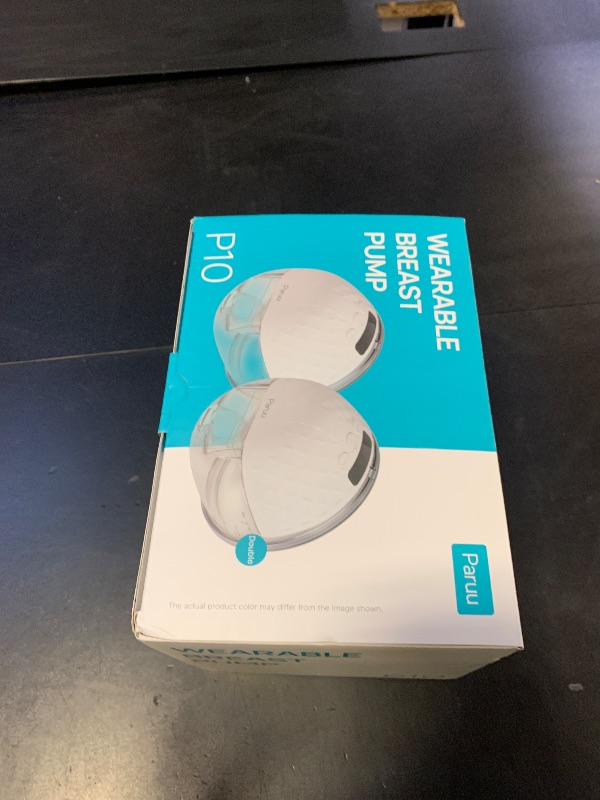 Photo 1 of Paruu P10 Hands-Free Breast Pump Wearable, 338mmHg Strong Suction, Low Noise, 4 Modes & 9 Levels, Electric Breast Pump Portable, Smart Display, 19/21/24/28mm Insert/Flange, 2 Pack (White)