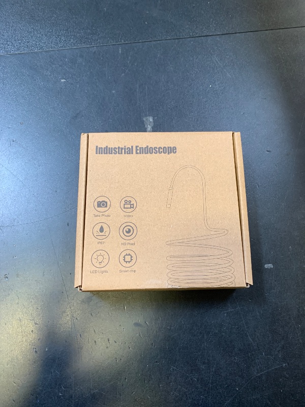 Photo 1 of [Dual-Lens] Endoscope Camera with Light, 1920P HD Borescope with 8+1 Adjustable LED Lights, IP67 Waterproof 16.5FT Semi-Rigid Snake Cord Inspection Camera for iPhone, iPad and Android Phone (Type C)