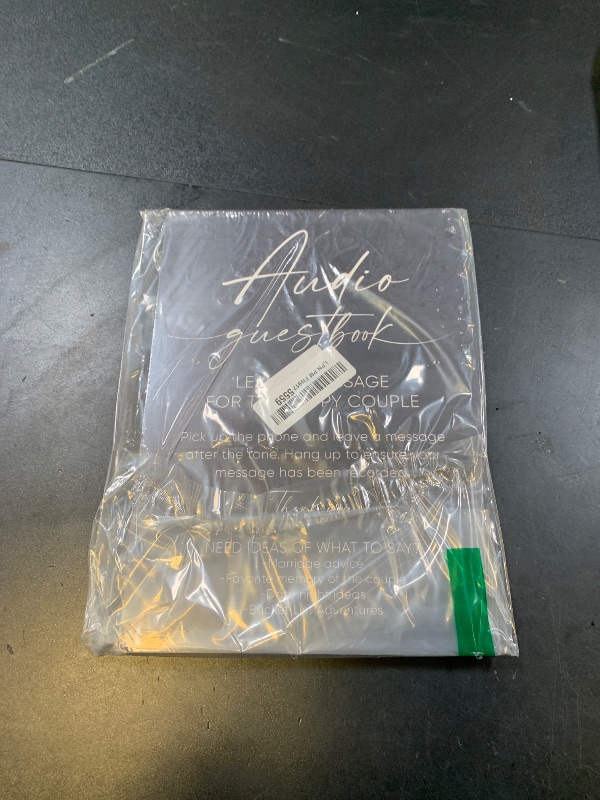 Photo 1 of Audio Guest Book Sign, Minimalist Wooden Sign With Stand, Wedding Reception Signs, Party Supplies, Bridal Shower Centerpieces, Engagement Party Decorations, Sign Our Guest Book Signs For Wedding-4