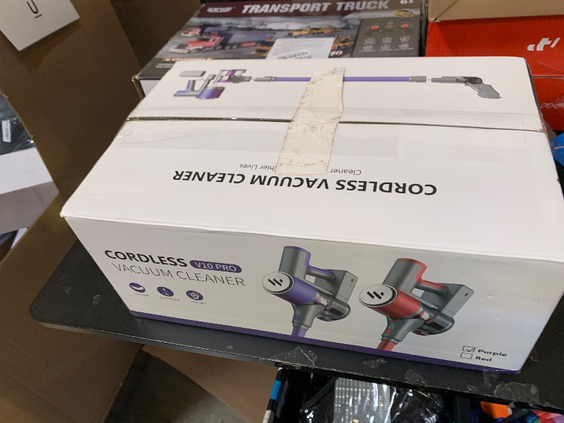 Photo 1 of MBTTODF Cordless Vacuum Cleaner,Vacuum Cleaner for Home with Brushless Motor,Lightweight Stick Vacuum with Self-Standing and Touch Screen,Hardwood Floor Vacuum for Pet Hair,Carpets,Tile(Dark Purple)