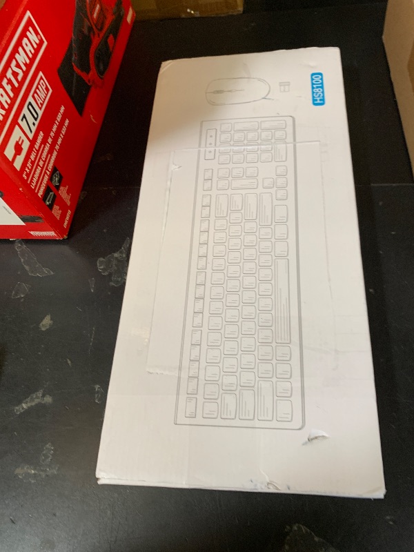 Photo 1 of Wireless Keyboard and Mouse Combo, Full-Sized Wireless Keyboard and Adjustable DPI Mouse, 2.4GHz USB Receiver, Silent Keyboard and Mouse for PC, Windows, MAC, Desktop, Laptop (Avocado Green)