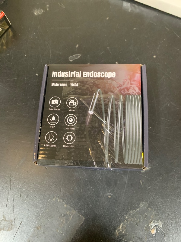 Photo 1 of Endoscope Camera with Light,1920P HD Borescope Tools with 8 Adjustable LED Lights, Endoscope with Semi-Rigid Snake Camera, IP67 Waterproof Inspection Borescope for iOS and Android-16.4ft Dual-Lens