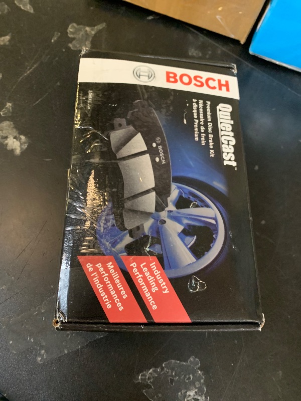 Photo 1 of BOSCH BC855 QuietCast Premium Ceramic Disc Brake Pad Set - Compatible with Select Acura MDX; Infiniti Q45, QX4; Nissan Pathfinder, Quest; FRONT