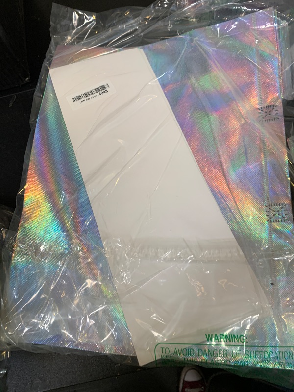 Photo 1 of ?12-Pack Shiny Color? Reusable Gift Bags with Handles, Bulk Goodie Bags for Easter, Baby Shower,Kids Birthday, Party Favors, Wedding, Holiday Goodie | 16x6x12 Inches | 12 Premium Shiny Color Bag | Eco-Friendly