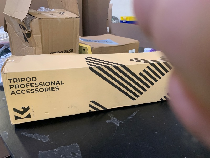 Photo 1 of K&F Concept 76 inch Camera Tripod with Rotatable Multi-Angle Center Column,Lightweight Travel Outdoor DSLR Tripods with 360 Degree Ball Head Load Capacity 8kg/17.6lbs, Cellphone Clips for Smartphone