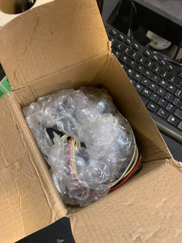 Photo 1 of Partsam 2pcs Dual Revolution Amber/Red/Blue Square Double Face 38 Diode Marker/Turn Signal and Auxiliary Led Pedestal Light with Chrome Housing Sealed Replacement for Kenworth/Peterbilt/Freightliner