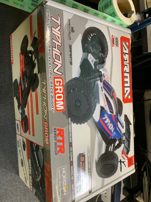 Photo 1 of ARRMA RC Car Typhon GROM 4x4 Smart Small Scale Buggy RTR with Battery & Charger Red/White ARA2106T2