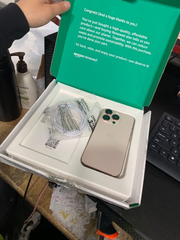 Photo 1 of LOCKED…….Apple iPhone 16 Pro, US Version, 1TB, Desert Titanium - Unlocked (Renewed Premium)